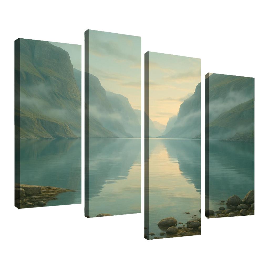 Opaline Fjord At Dawn wall decor