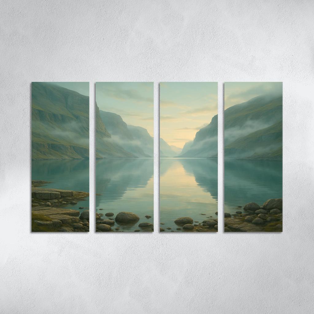 Opaline Fjord At Dawn wall decor