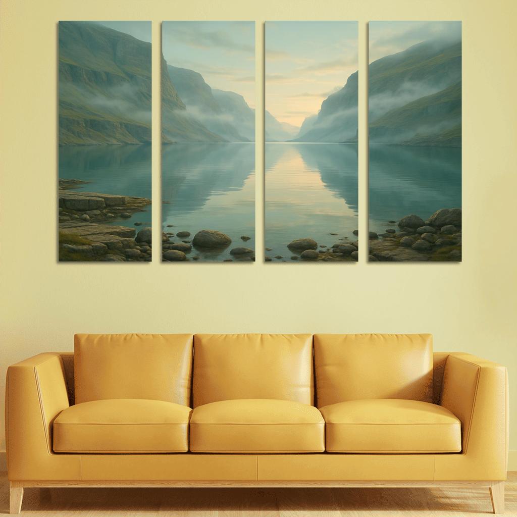 Opaline Fjord At Dawn wall decor