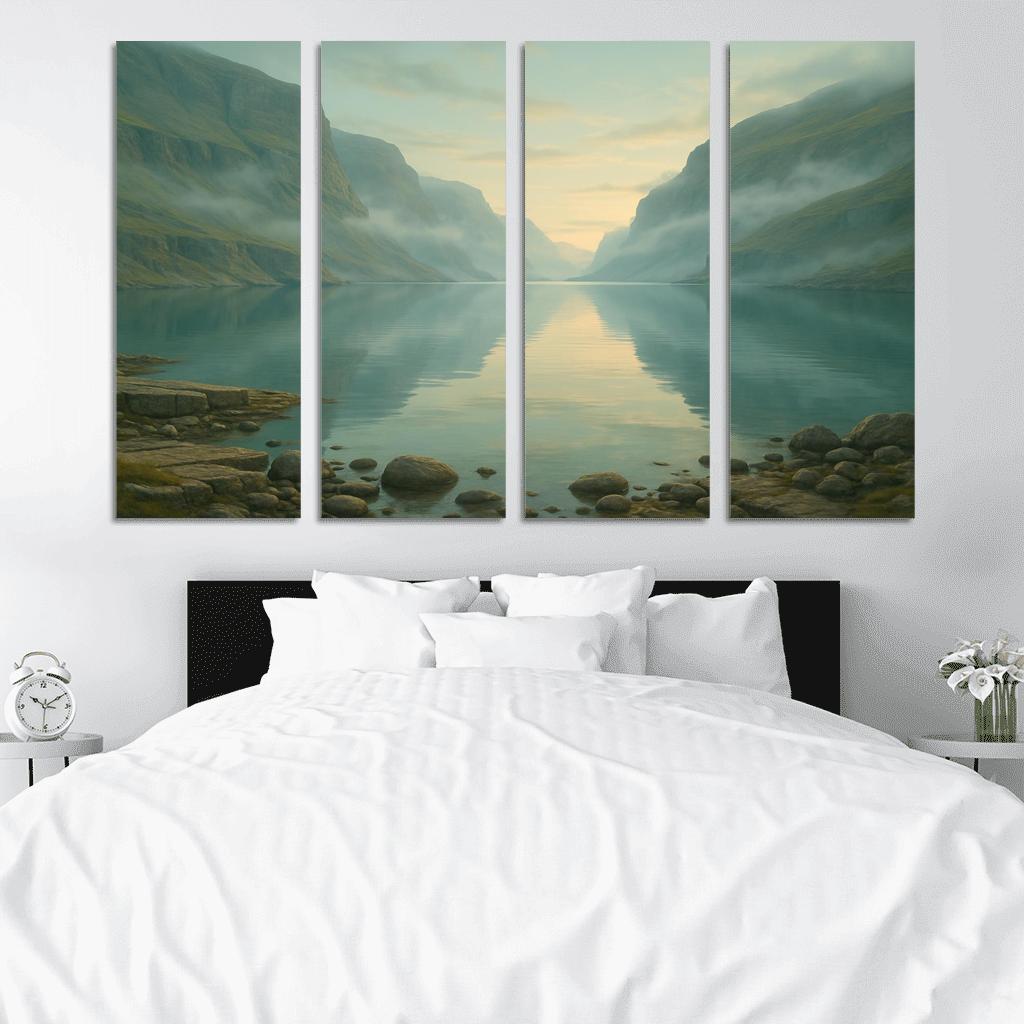 Opaline Fjord At Dawn wall decor