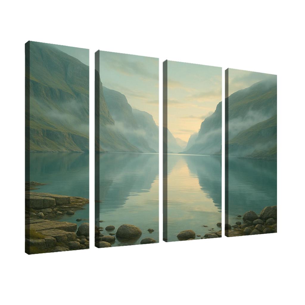 Opaline Fjord At Dawn wall decor