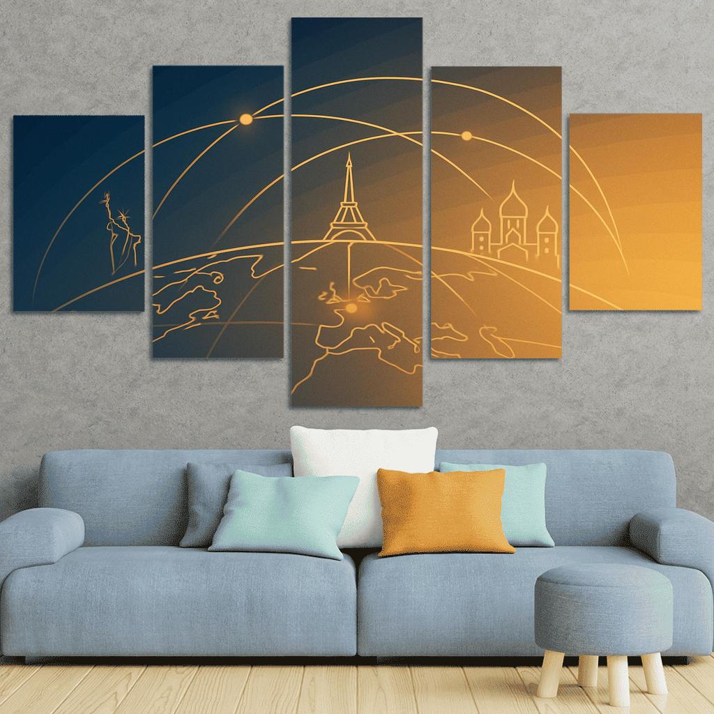 Arc Of Wayfarers framed paintings