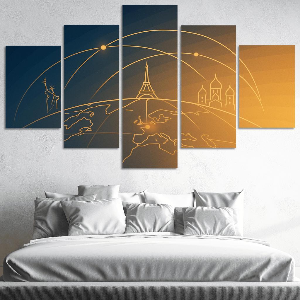 Arc Of Wayfarers framed paintings