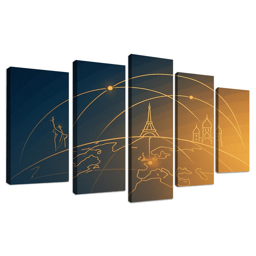 Arc Of Wayfarers framed paintings