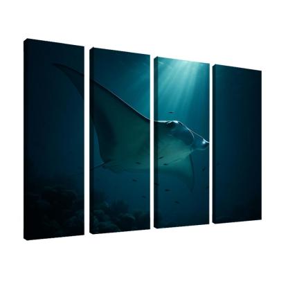 Midnight Reef Giant Manta wall art