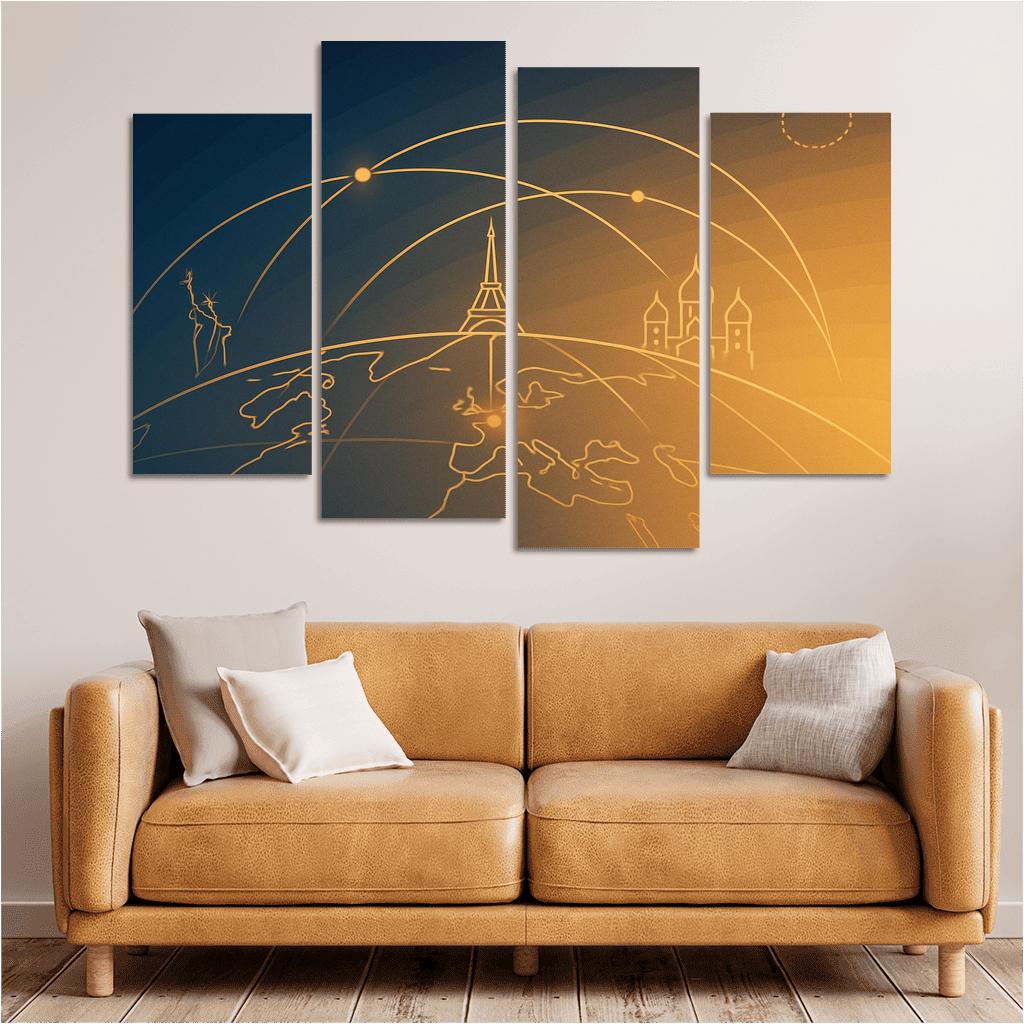 Arc Of Wayfarers framed paintings