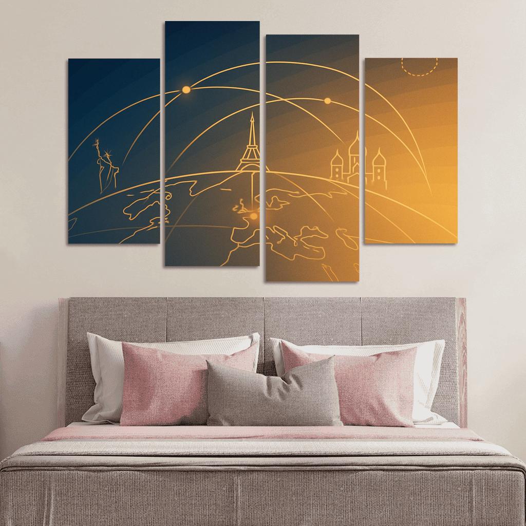 Arc Of Wayfarers framed paintings