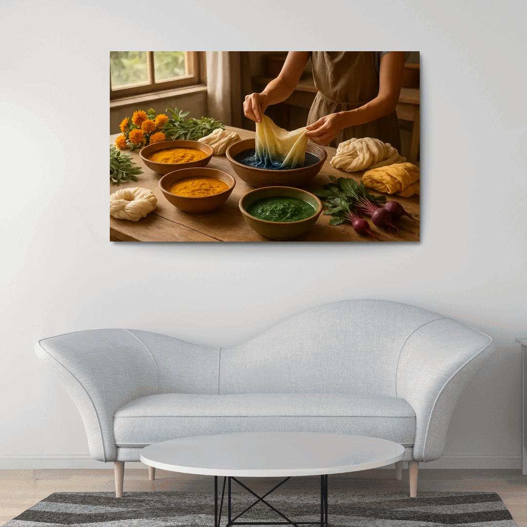 Natural Dyeing Techniques With Plant Extracts premium artwork frames