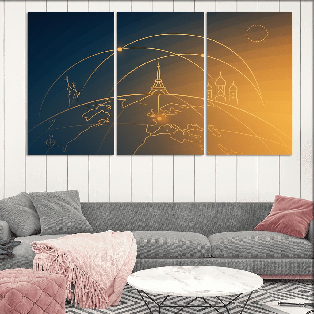 Arc Of Wayfarers framed paintings