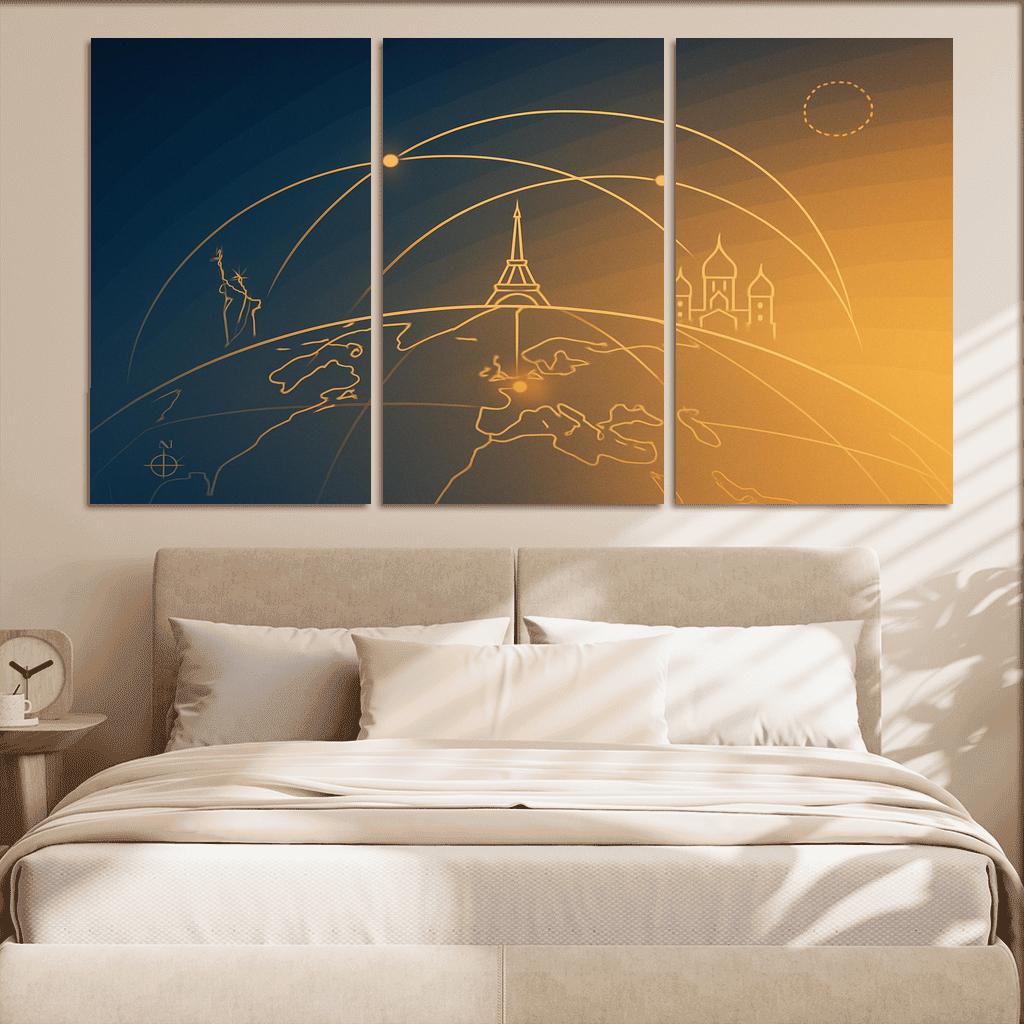 Arc Of Wayfarers framed paintings