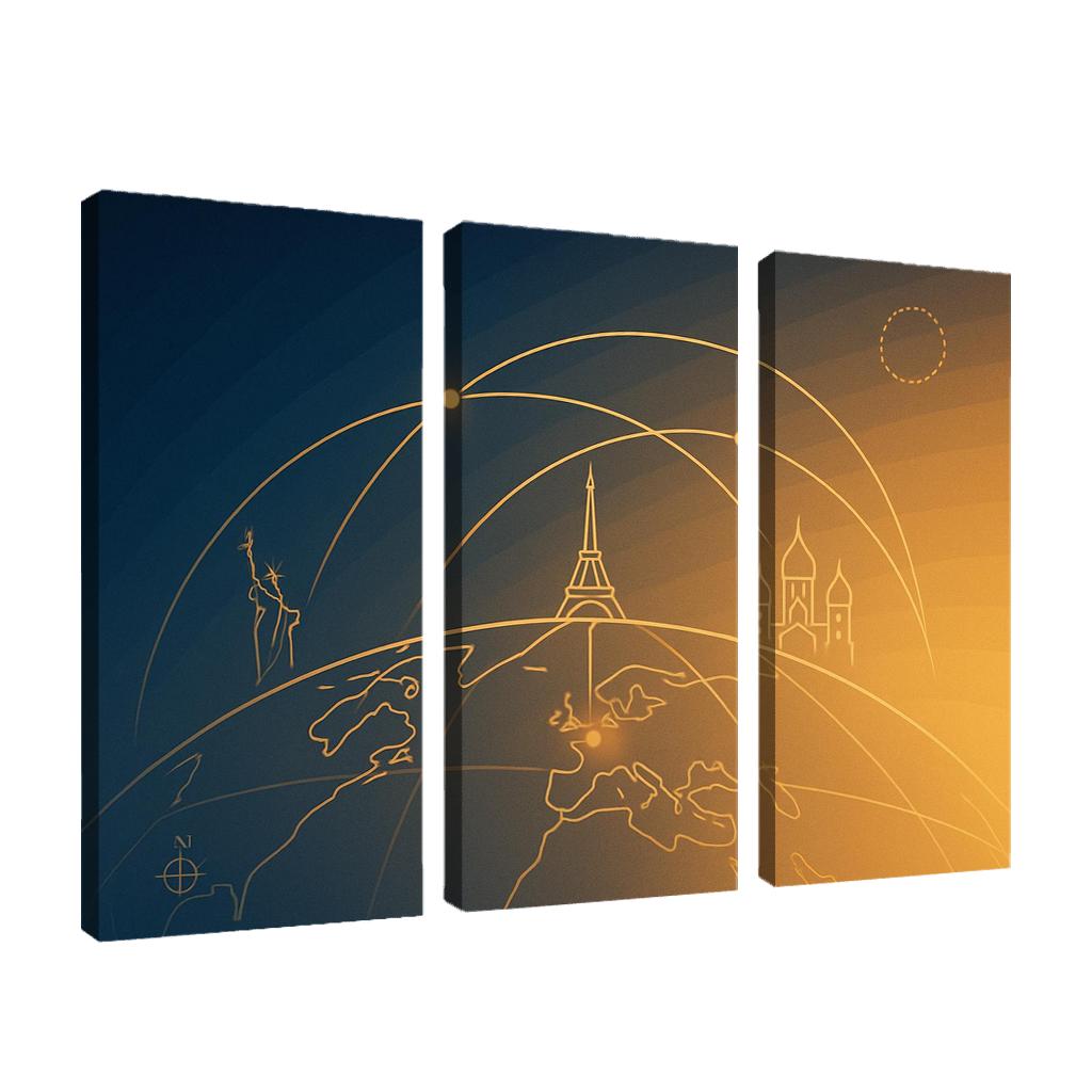 Arc Of Wayfarers framed paintings