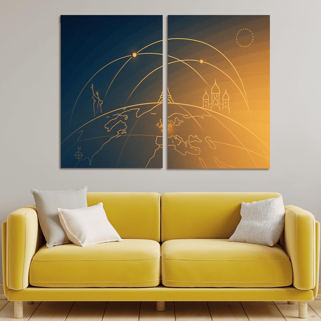 Arc Of Wayfarers framed paintings