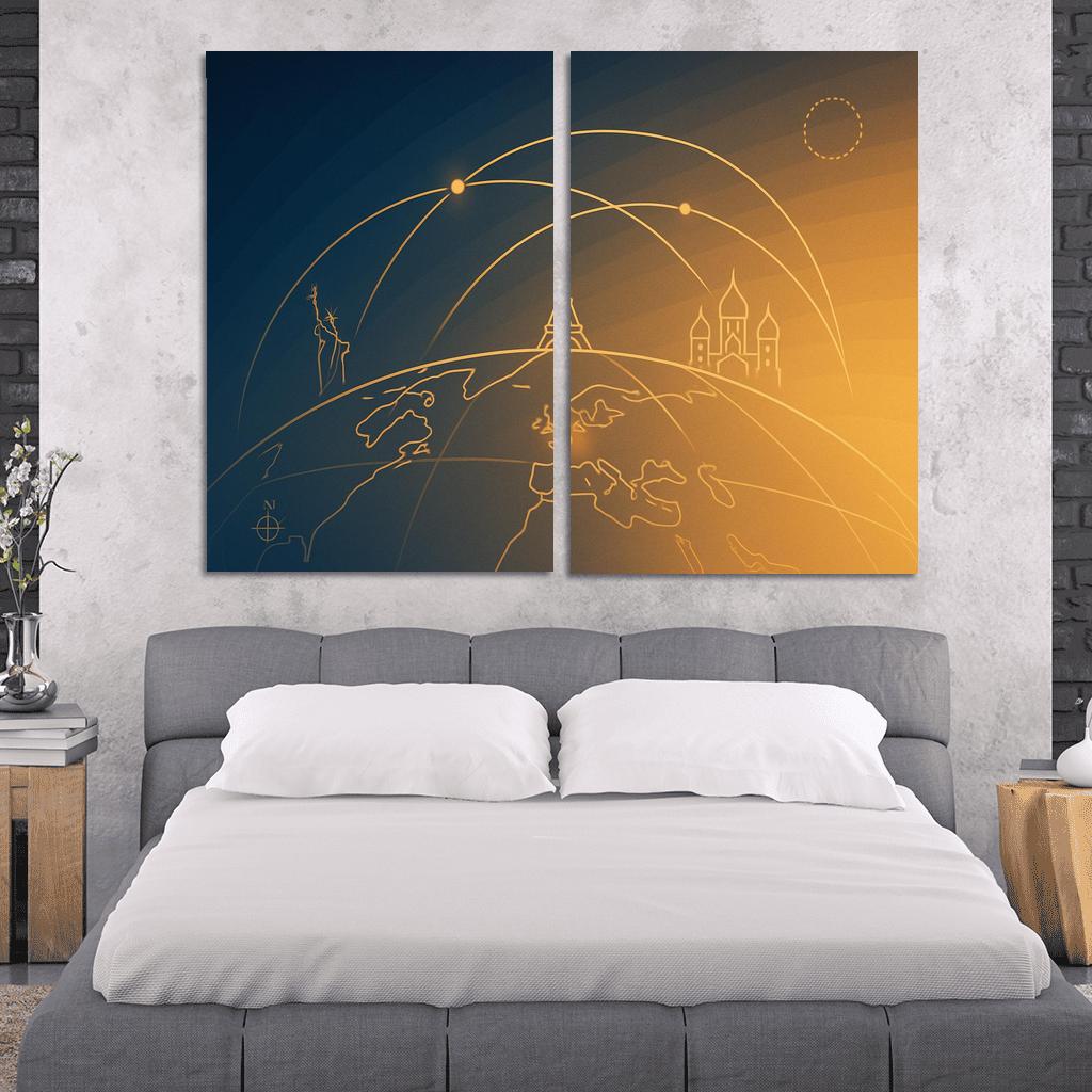 Arc Of Wayfarers framed paintings