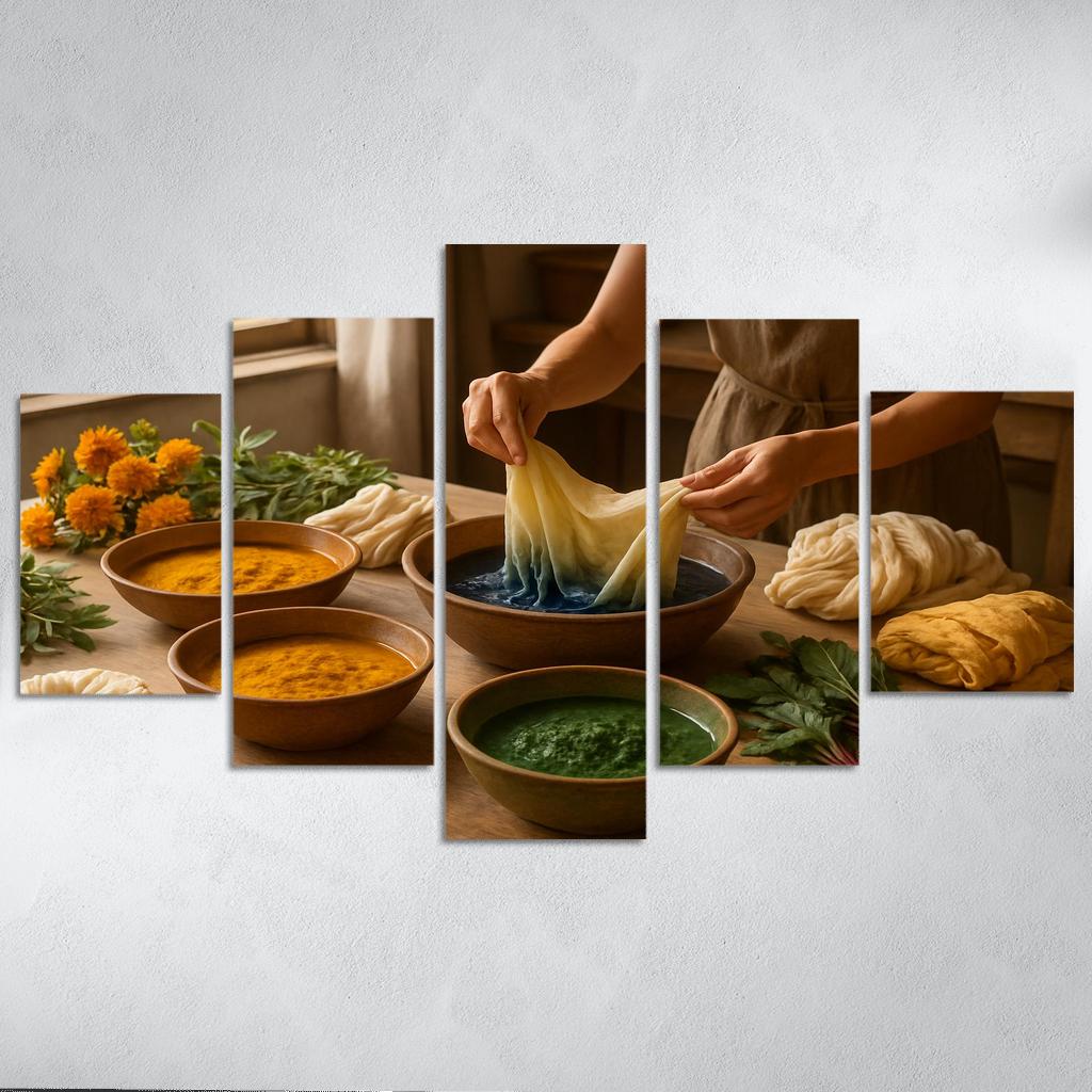 Natural Dyeing Techniques With Plant Extracts premium artwork frames