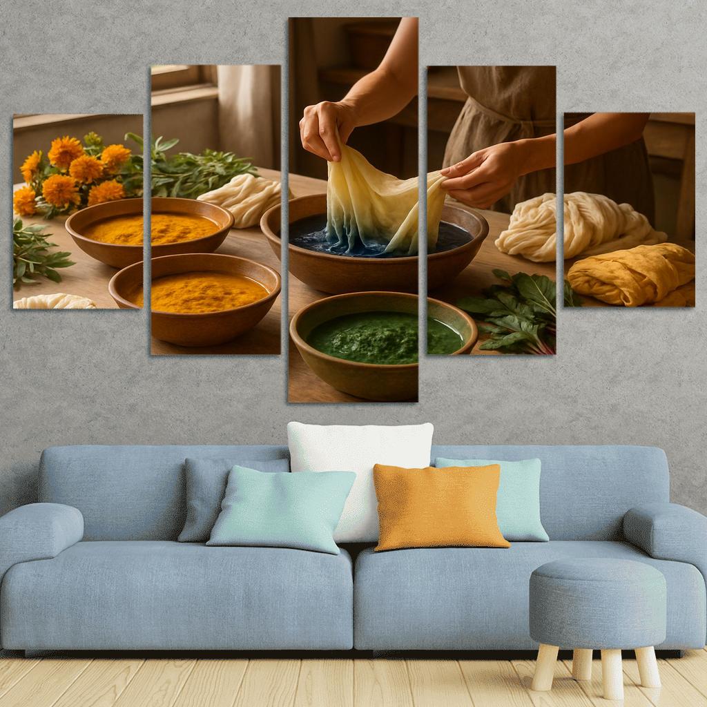 Natural Dyeing Techniques With Plant Extracts premium artwork frames