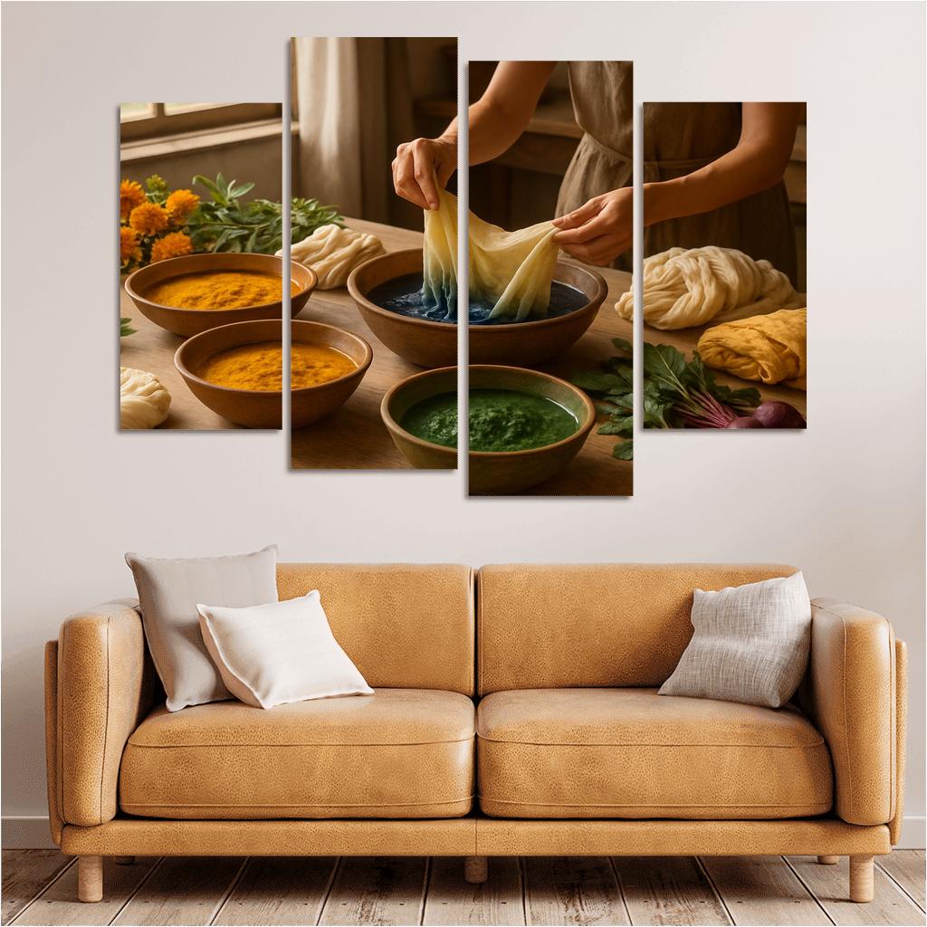 Natural Dyeing Techniques With Plant Extracts premium artwork frames