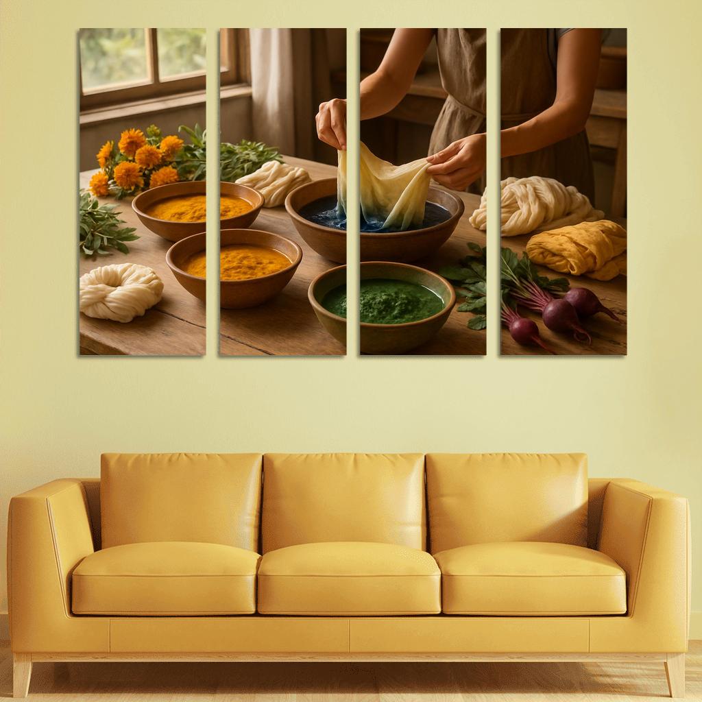 Natural Dyeing Techniques With Plant Extracts premium artwork frames