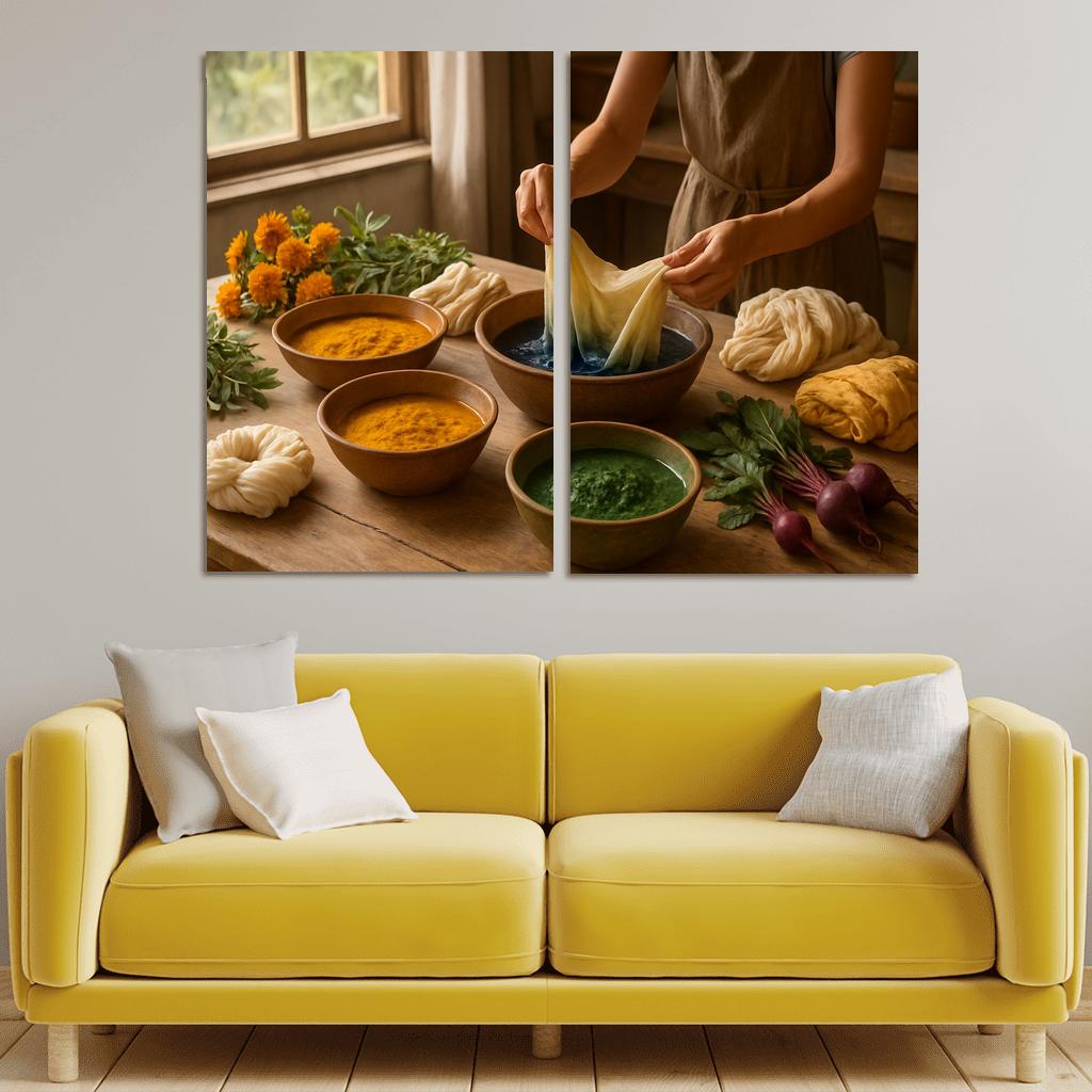 Natural Dyeing Techniques With Plant Extracts premium artwork frames