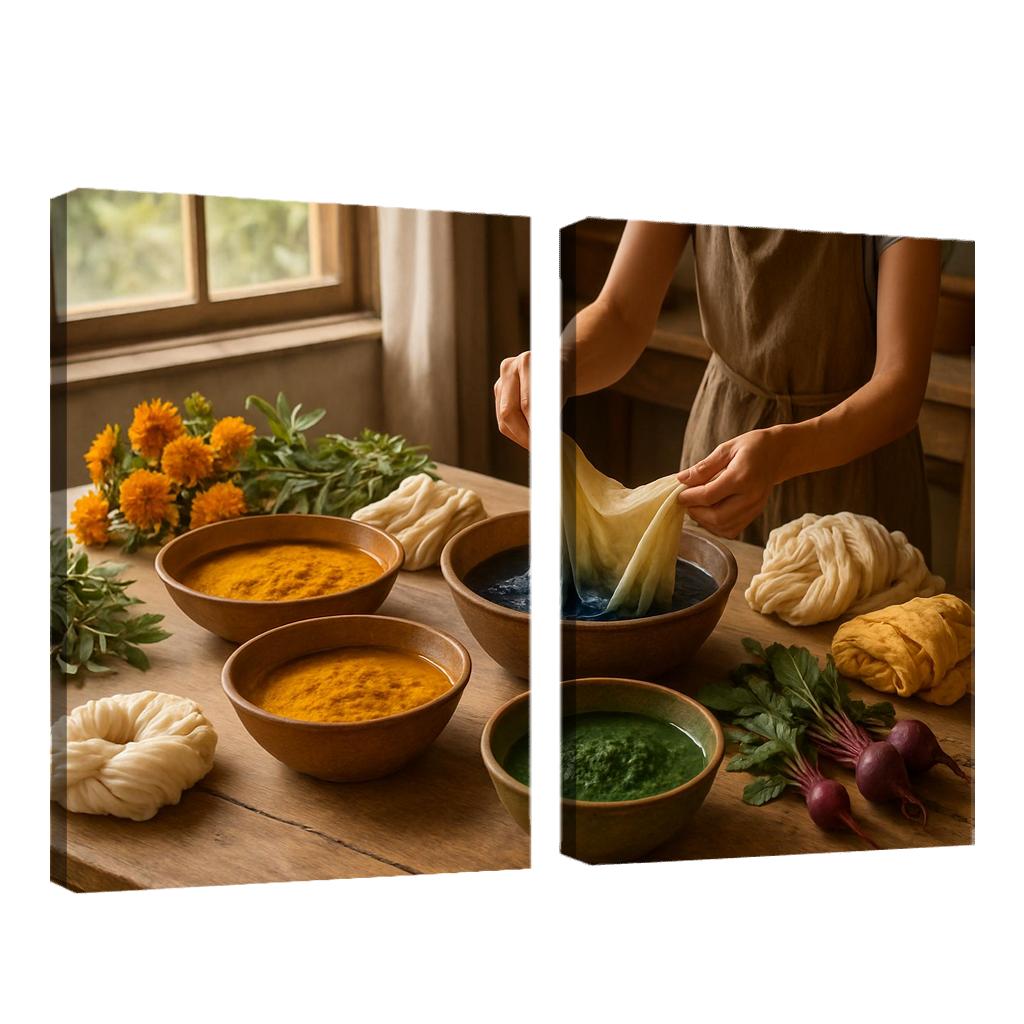 Natural Dyeing Techniques With Plant Extracts premium artwork frames