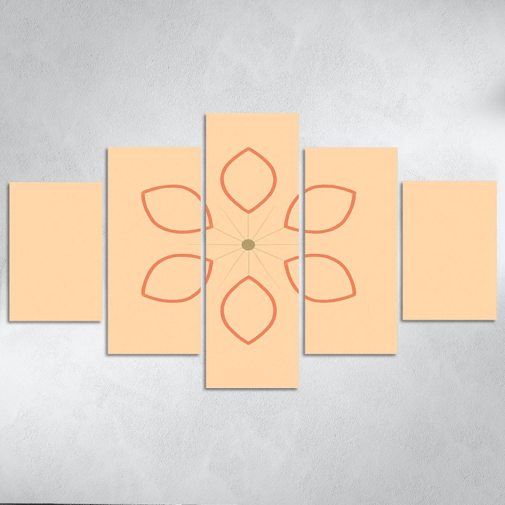 Petal Orbit oil paintings frame