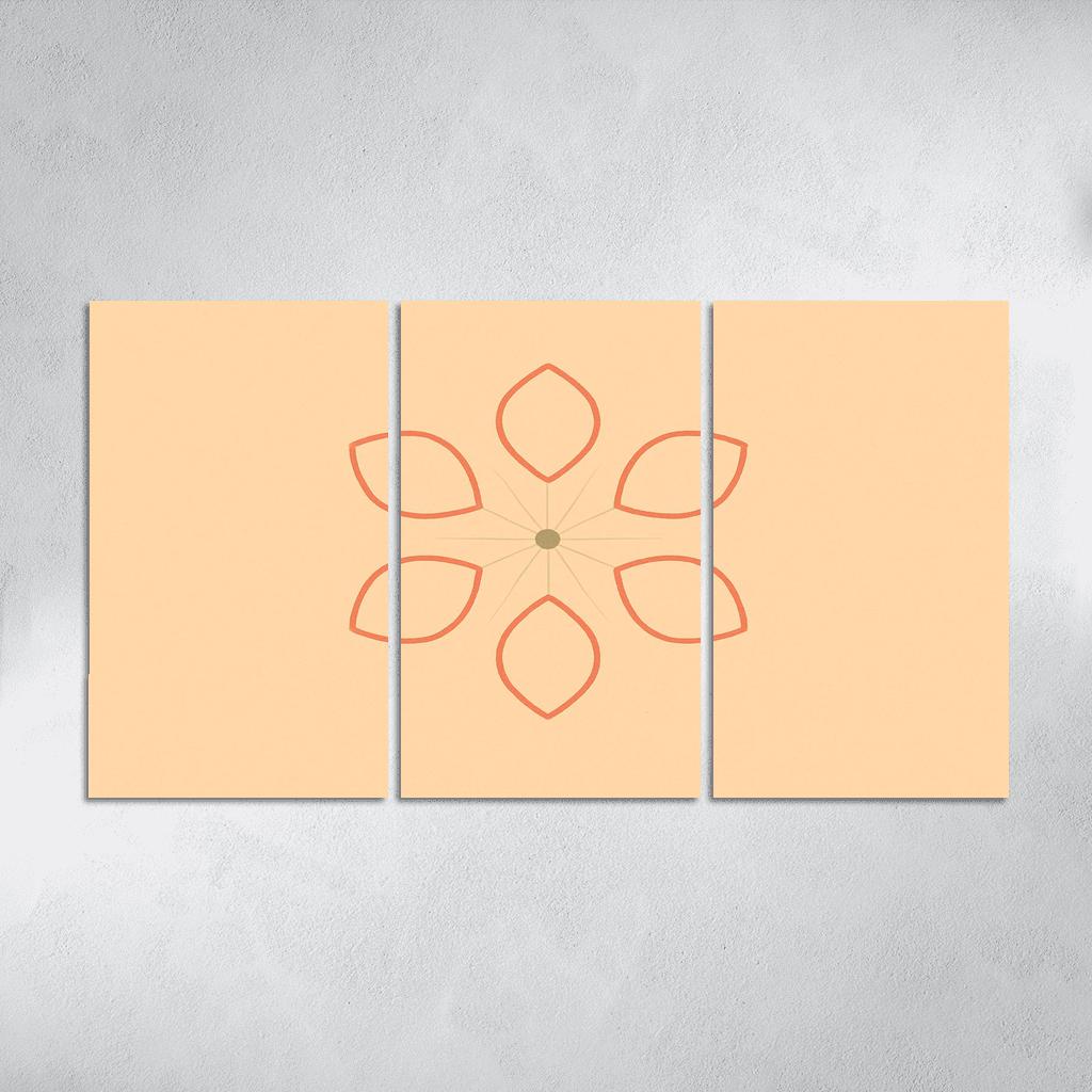 Petal Orbit oil paintings frame