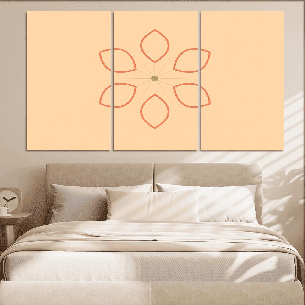 Petal Orbit oil paintings frame