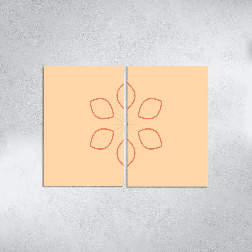 Petal Orbit oil paintings frame