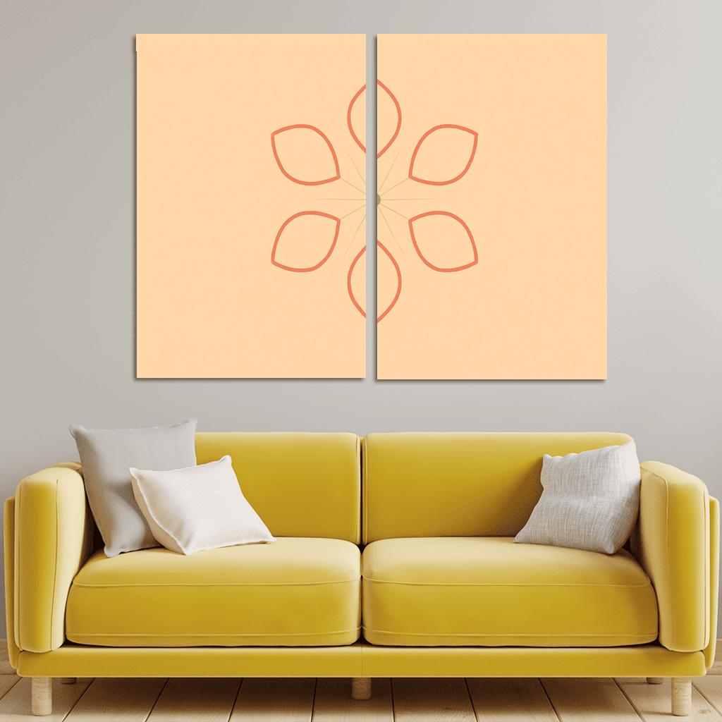 Petal Orbit oil paintings frame