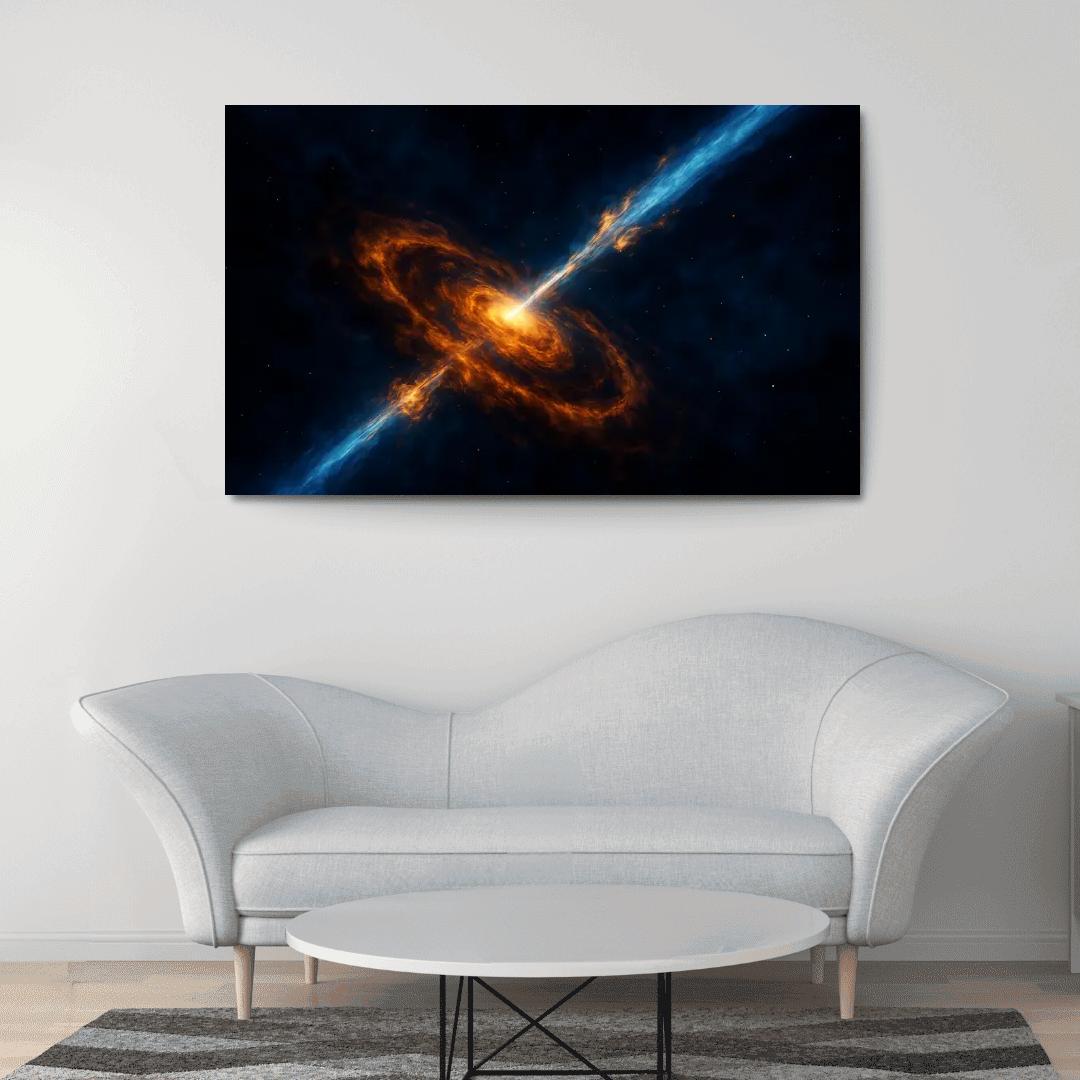 Whispering Jets Of A Microquasar oil paintings frame