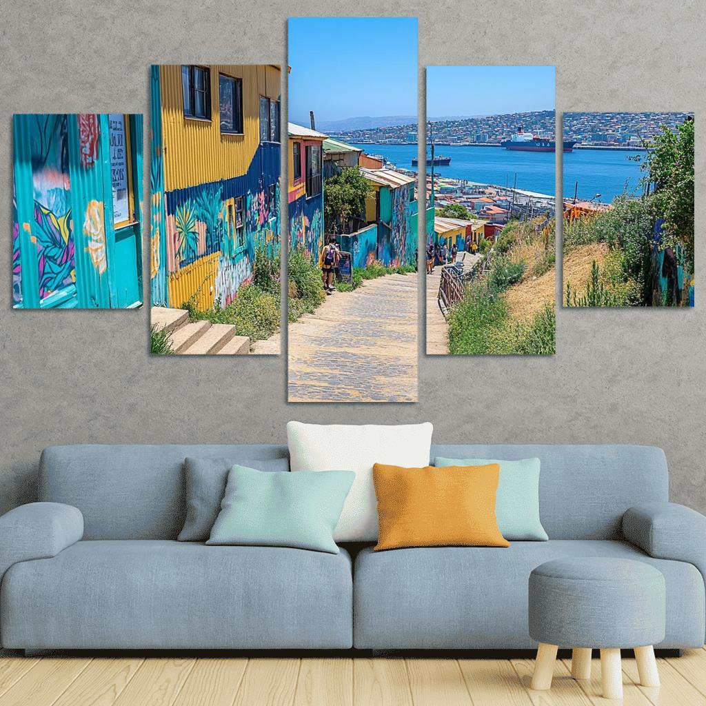 Valparaiso Street Art District premium artwork frames