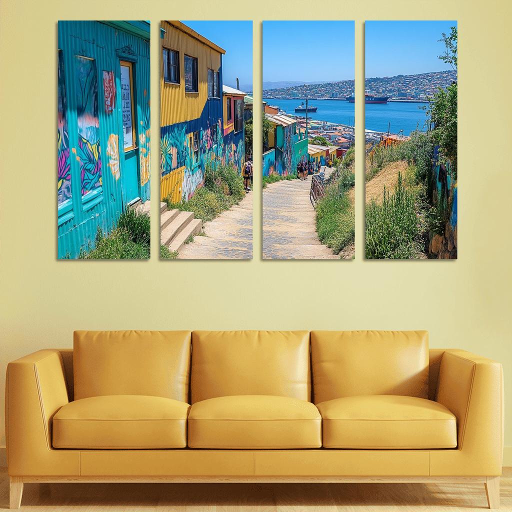 Valparaiso Street Art District premium artwork frames