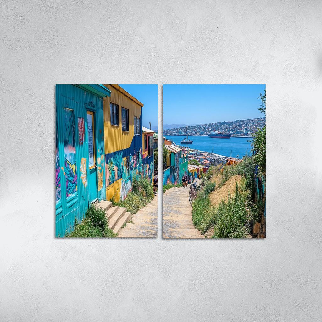 Valparaiso Street Art District premium artwork frames