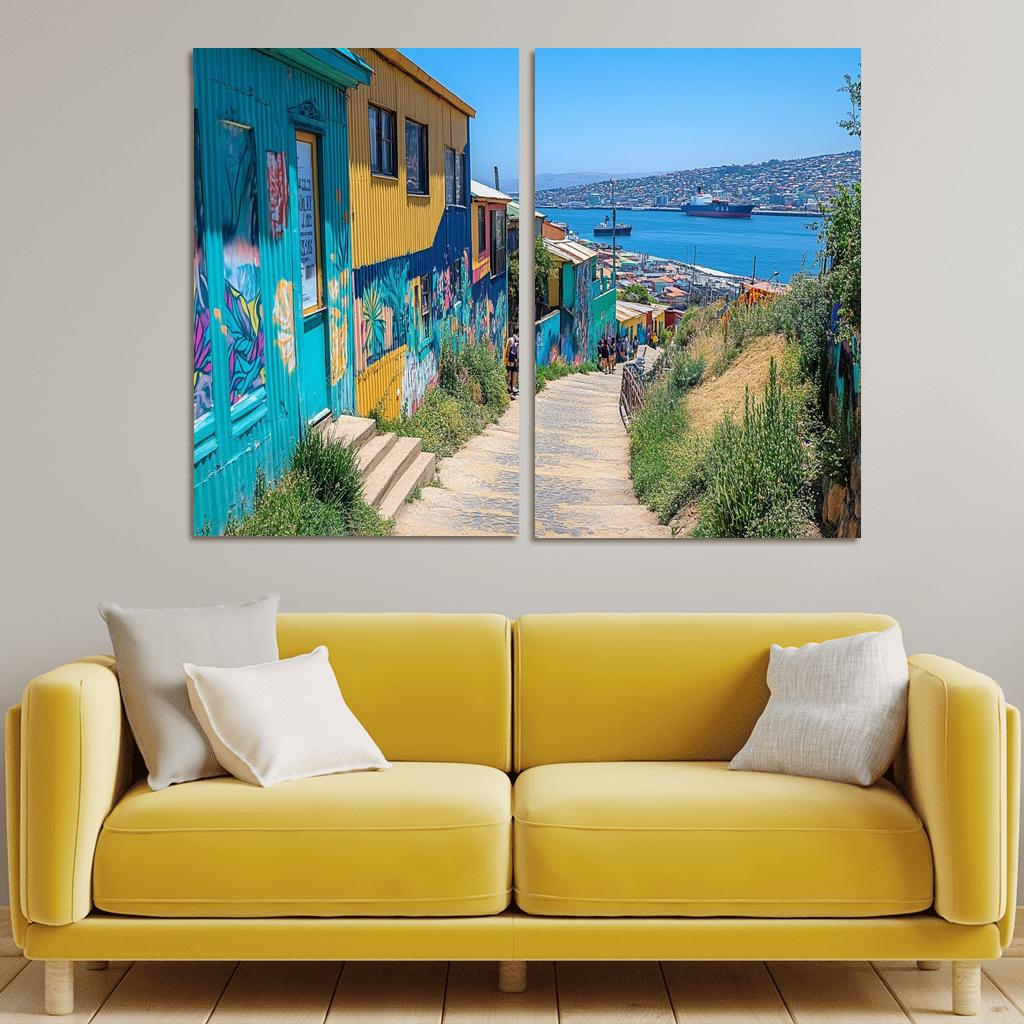 Valparaiso Street Art District premium artwork frames