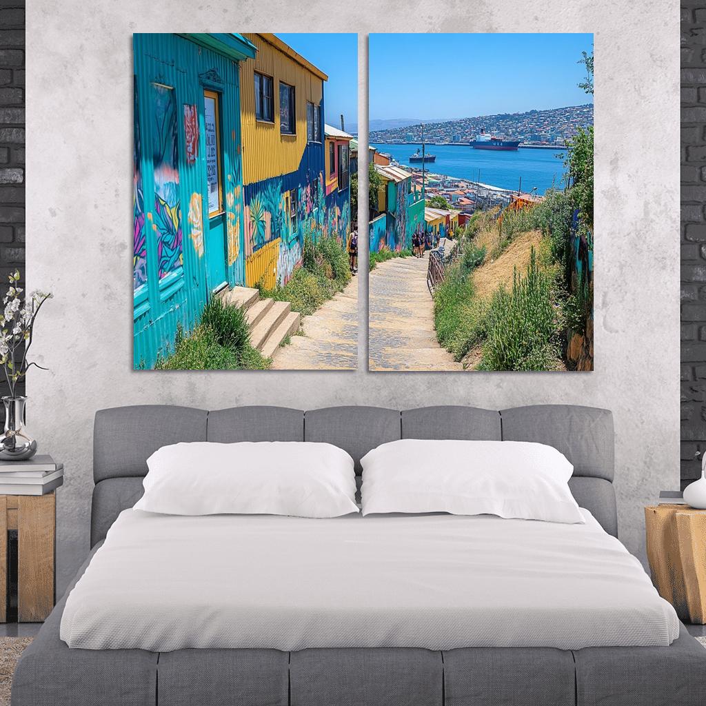 Valparaiso Street Art District premium artwork frames
