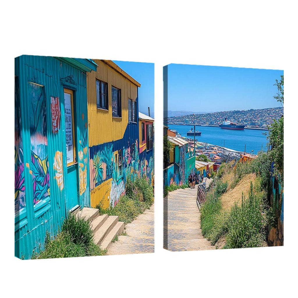 Valparaiso Street Art District premium artwork frames