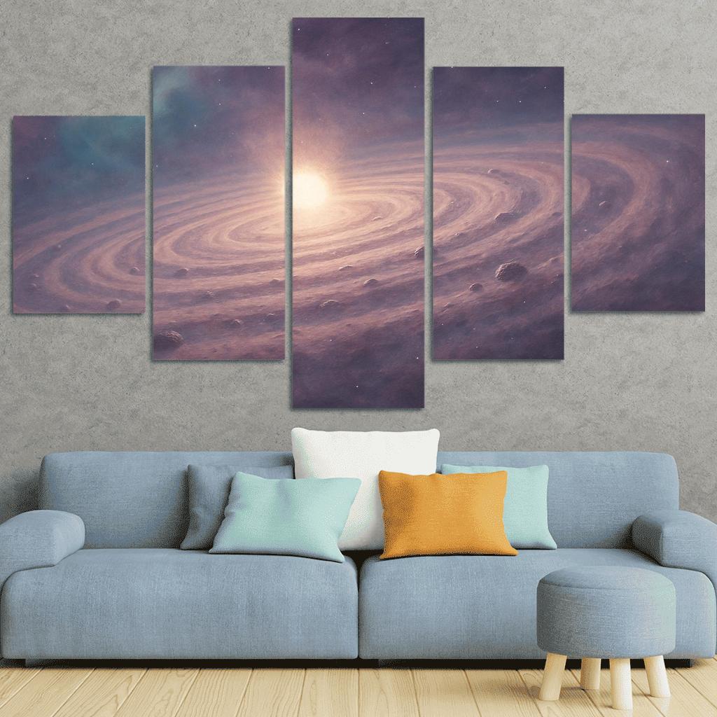 Sculpted Light Of A Protoplanetary Disk framed paintings