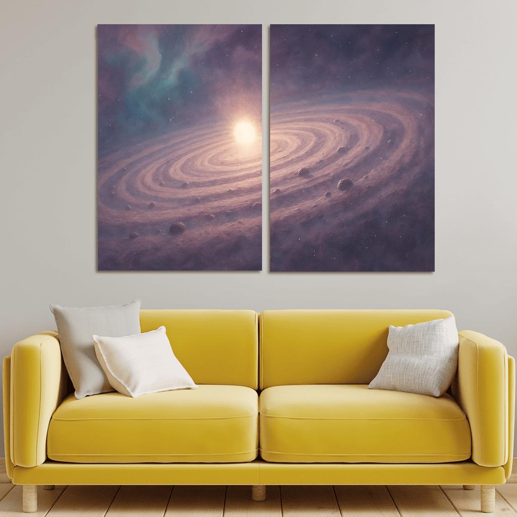 Sculpted Light Of A Protoplanetary Disk framed paintings