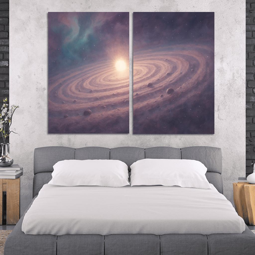 Sculpted Light Of A Protoplanetary Disk framed paintings