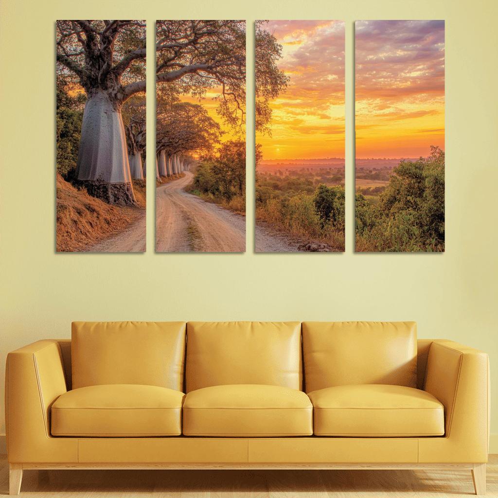 Avenue Of The Baobabs abstract paintings frame