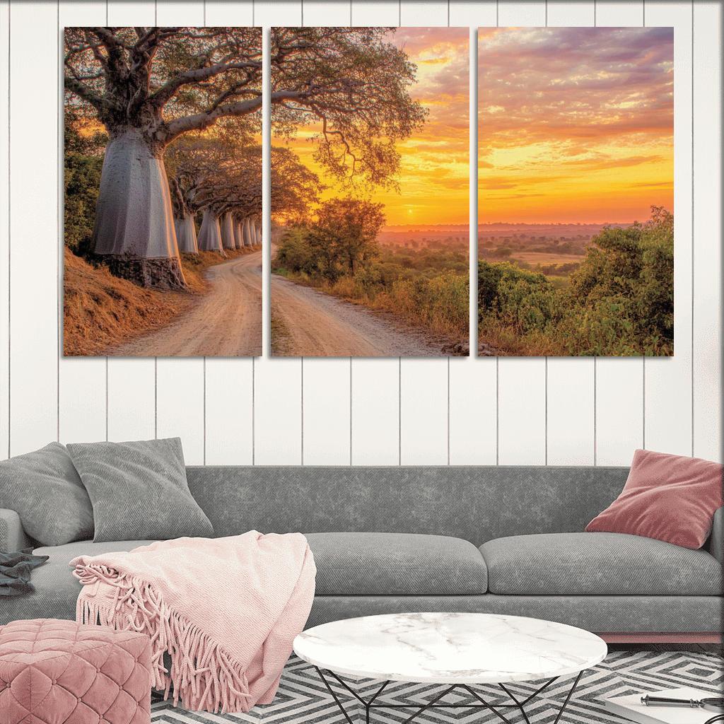 Avenue Of The Baobabs abstract paintings frame