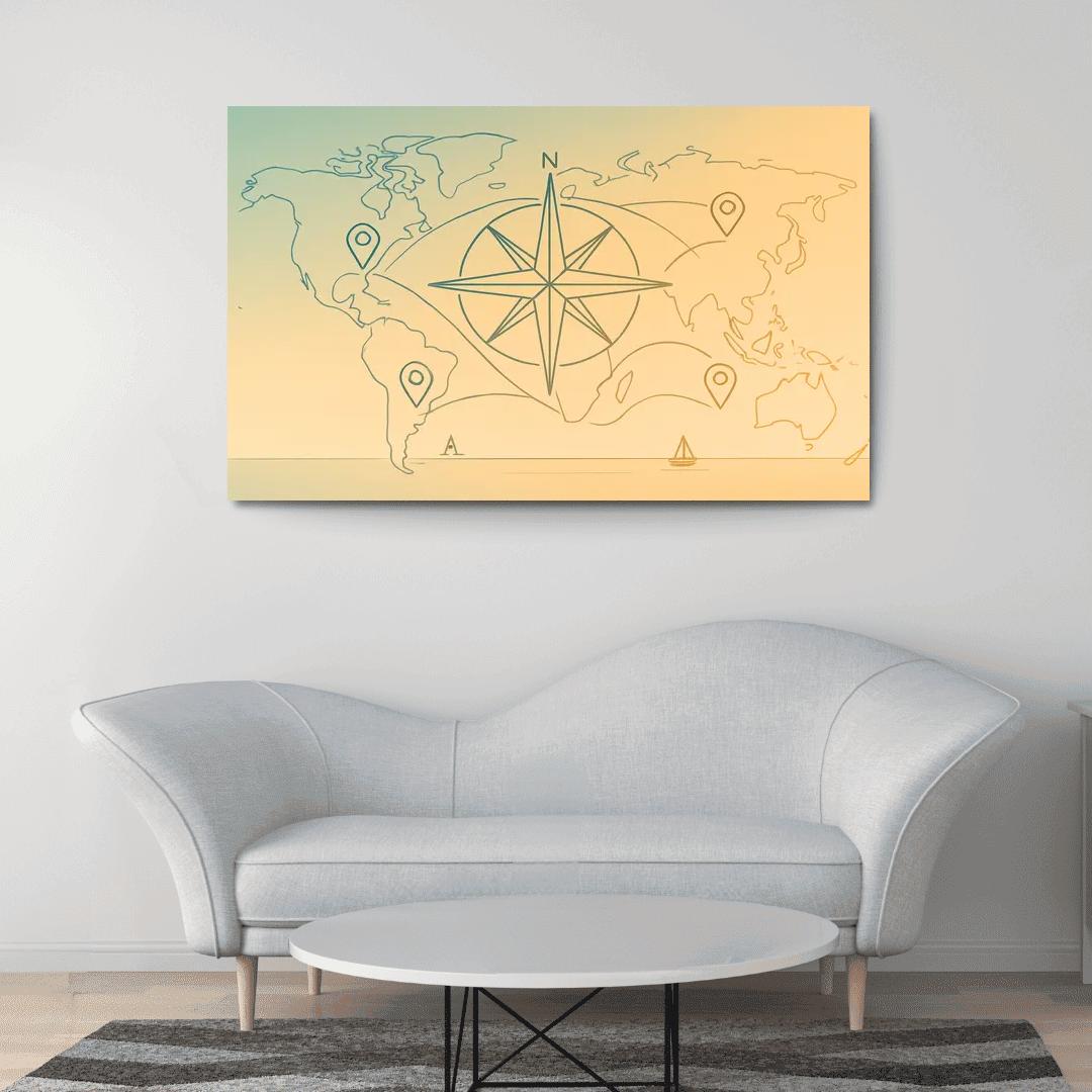 Compass Of Quiet Routes decor