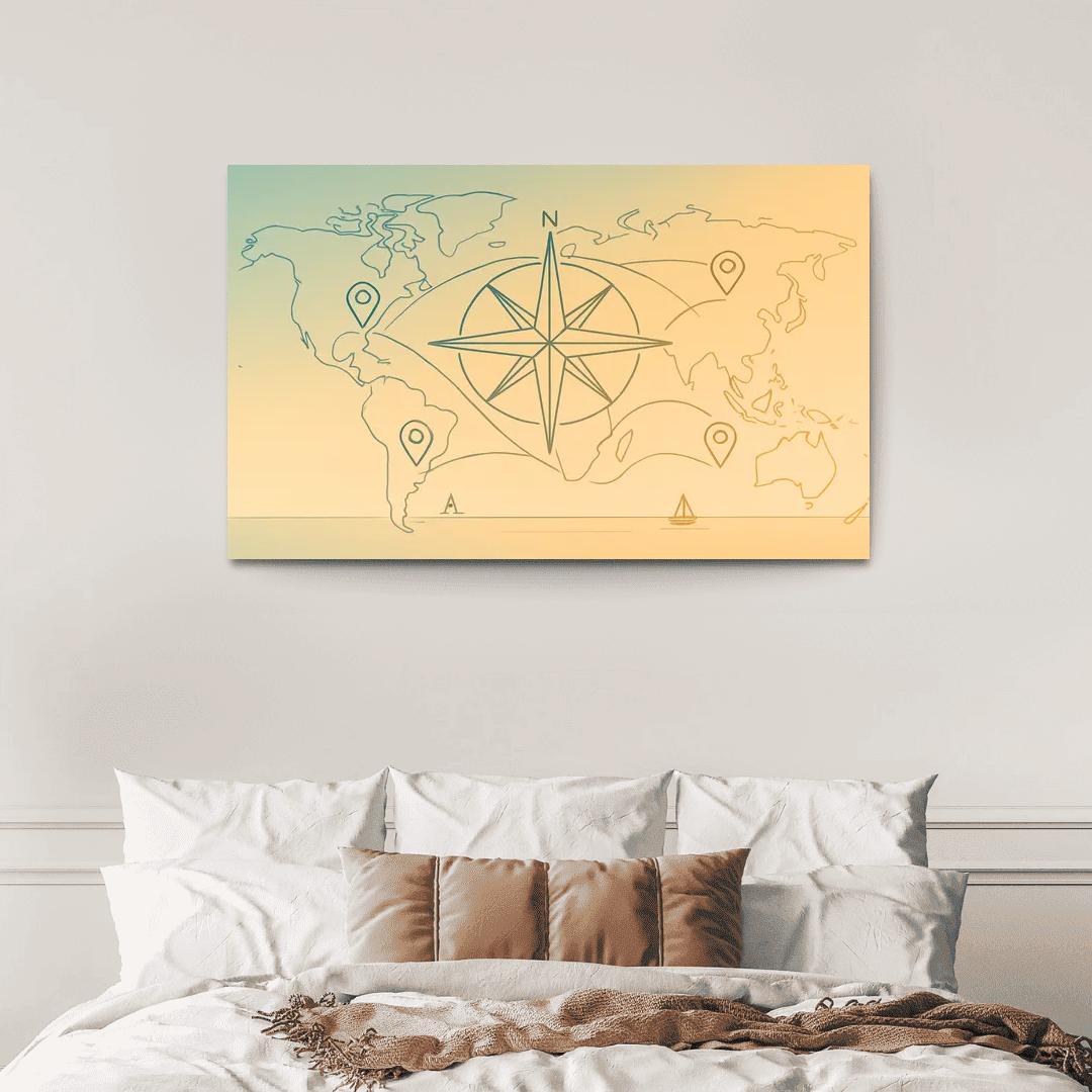 Compass Of Quiet Routes decor