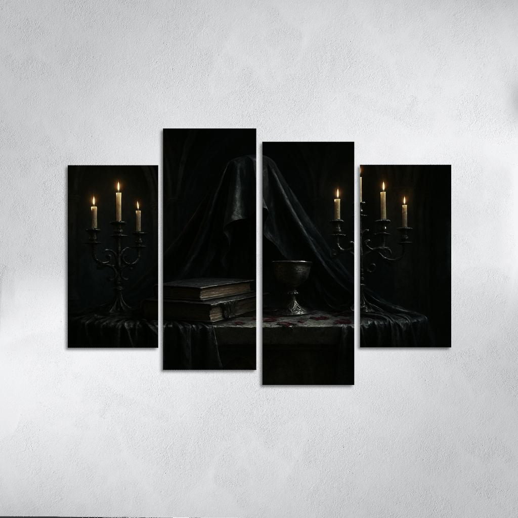 Veiled Altar Of Midnight abstract paintings frame