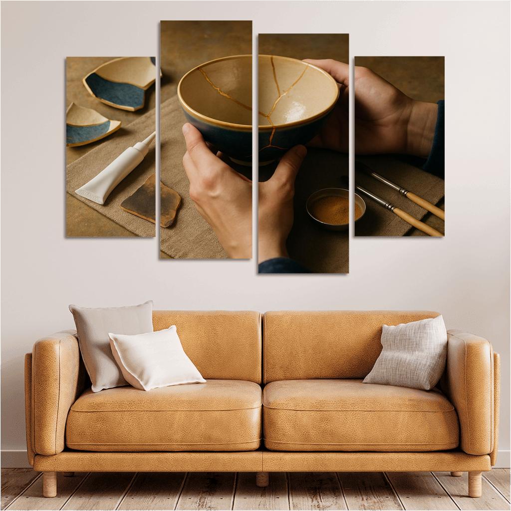 Kintsugi Inspired Ceramics Repair home decor