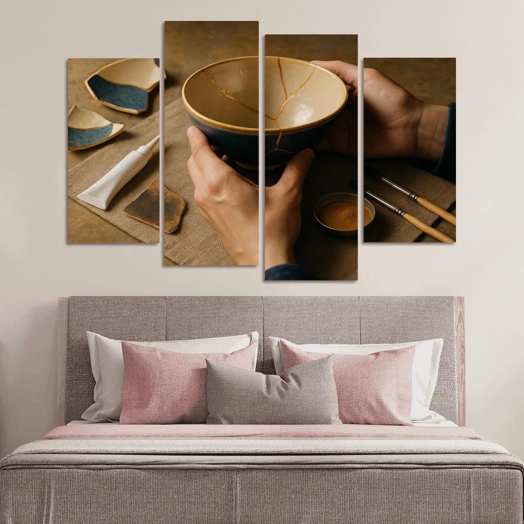 Kintsugi Inspired Ceramics Repair home decor