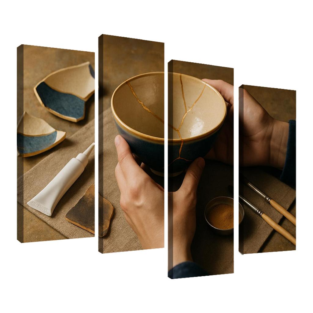 Kintsugi Inspired Ceramics Repair home decor