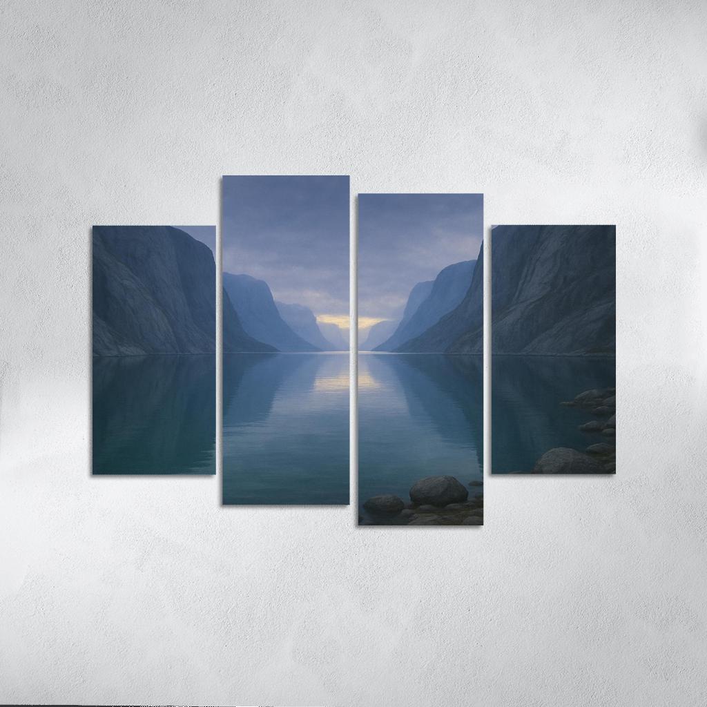 Glass Mirror Of Northern Fjord home decor