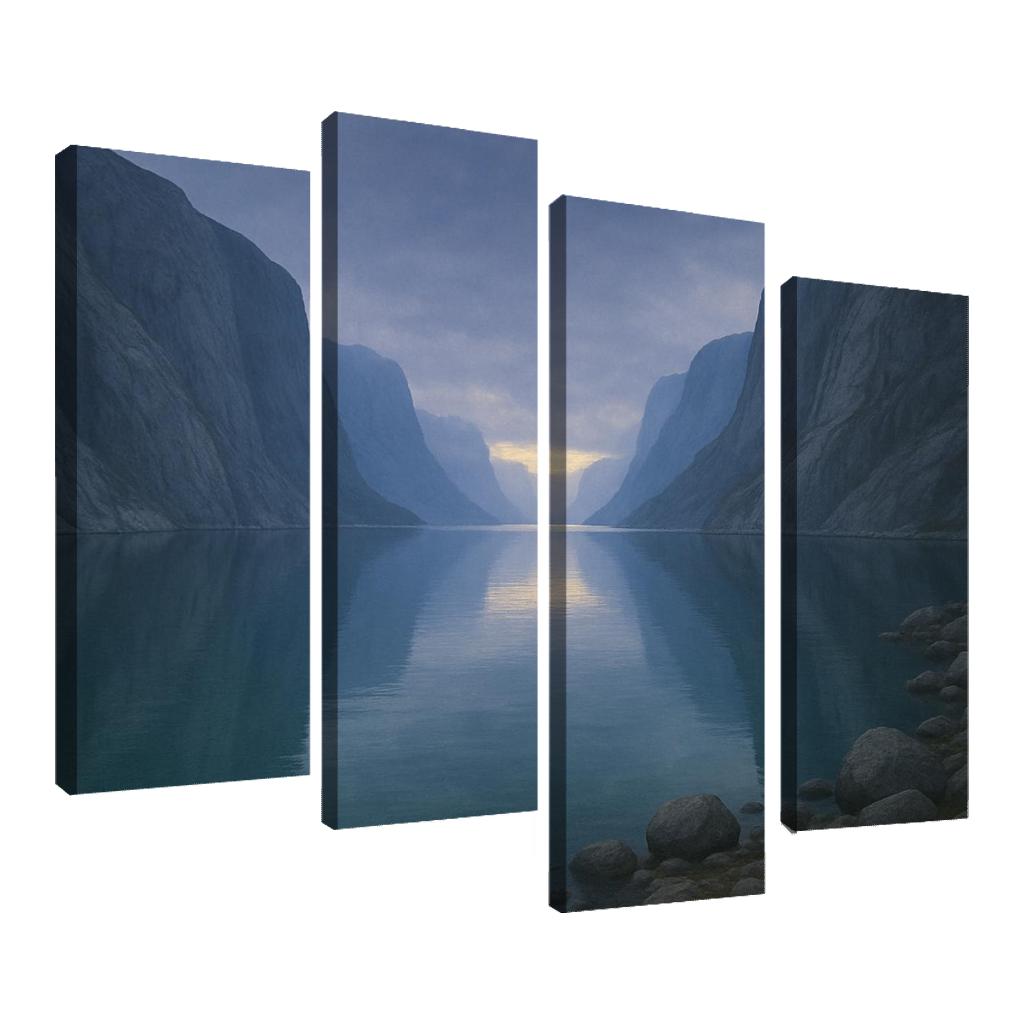 Glass Mirror Of Northern Fjord home decor