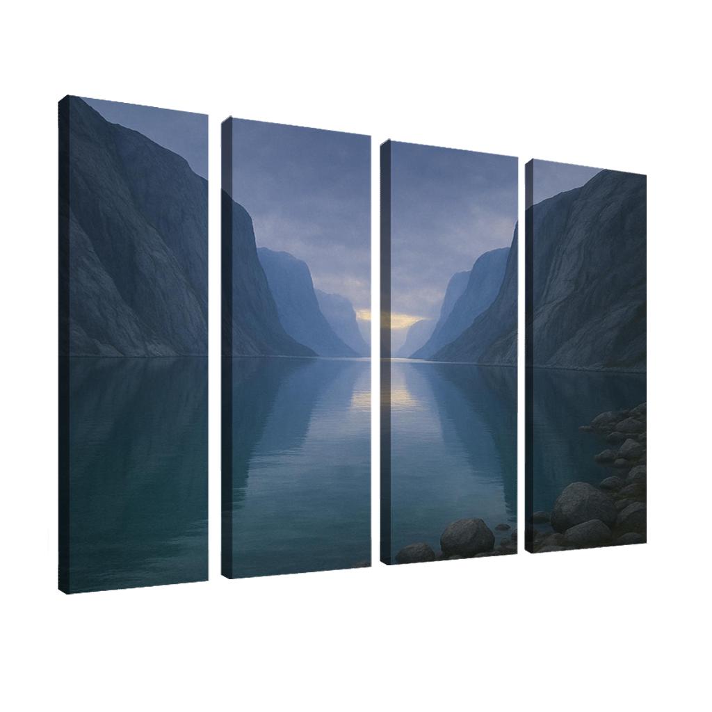 Glass Mirror Of Northern Fjord home decor