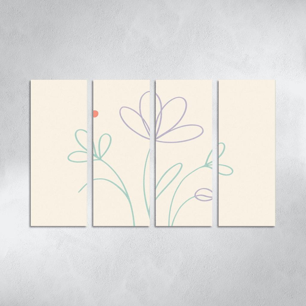 Botanical Echo custom paintings frame